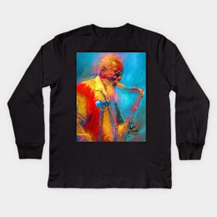 Pharoah Sanders Kids Long Sleeve T-Shirt